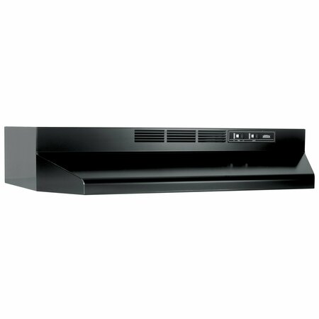 ALMO 30-Inch Black Ductless Under-Cabinet Kitchen Range Hood with Charcoal Filter and Built-in Lighting 413023
